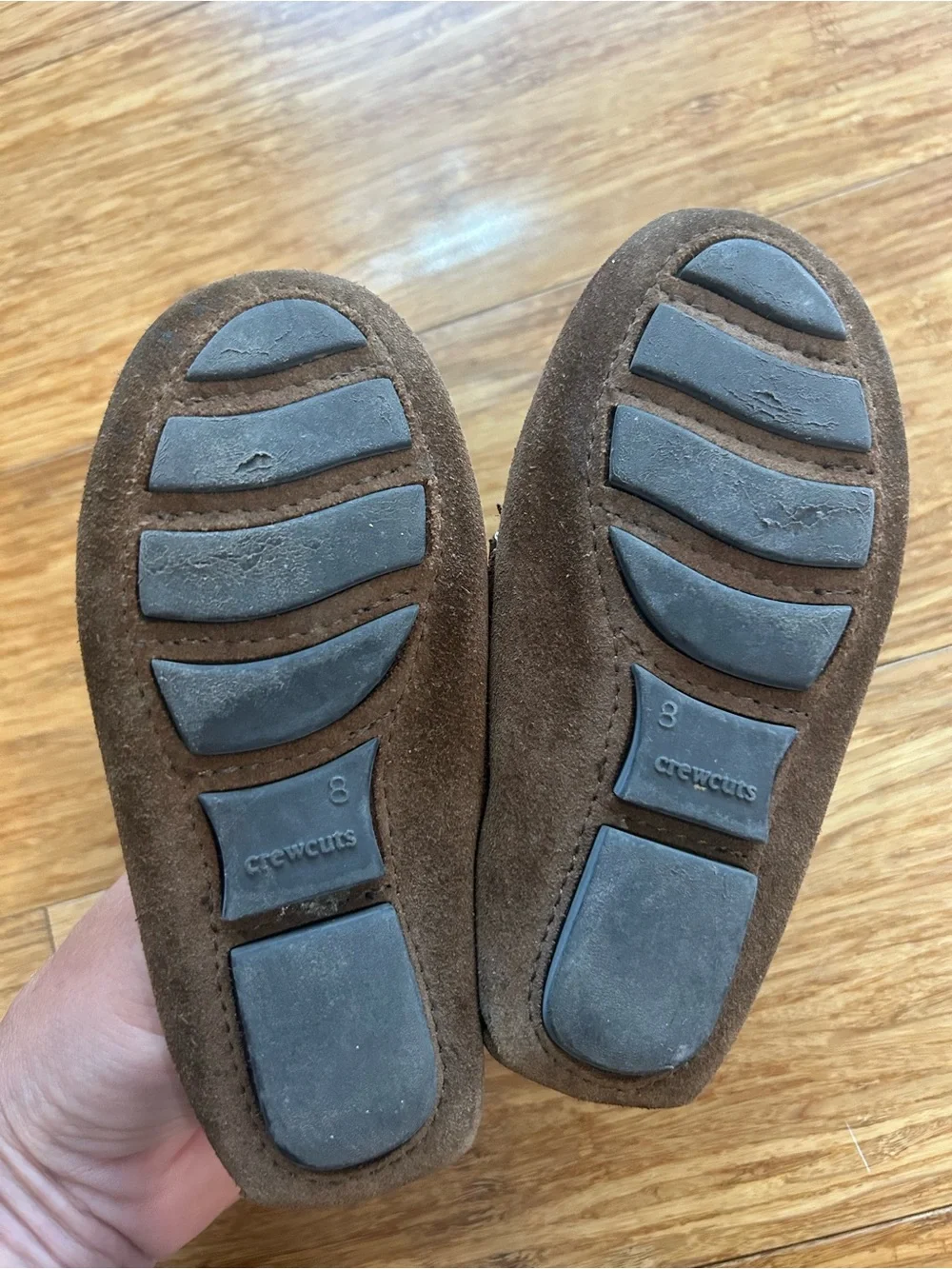 J.Crew Crewcuts Brown Suede loafers